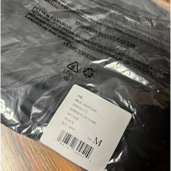 NWT Free People Intimately Power Play Cami Black Size Medium - Picture 4 of 4